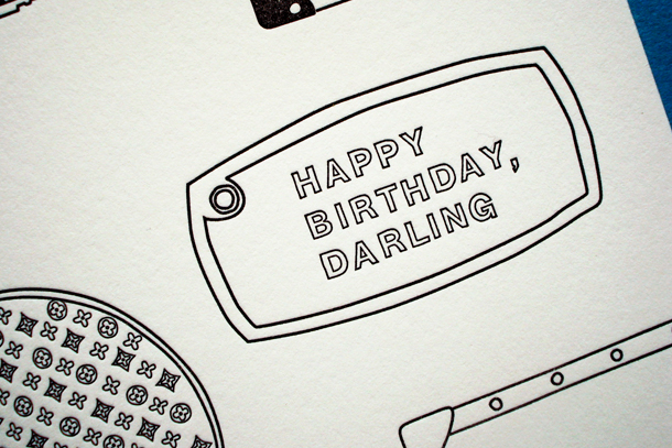 Happy Birthday Darling detail